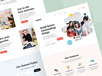 Collaba: Landing page