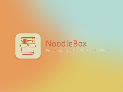 NoodleBox App Icon app brand branding design food icon iconapp logo mobile mobile app mobile ui ui ui challenge