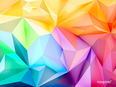 Background wallpaper with polygons in gradient colors background colorful colors gardient illustration polygon rainbow vector