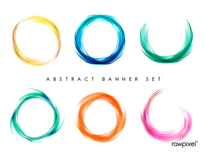 Set of colorful abstract background design