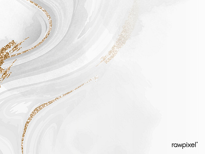 White and gold fluid patterned background vector background design fluid gliter illustration marble vector white