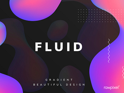 Colorful fluid gradient background vector