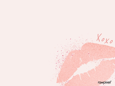 Shimmering sensual pink kiss vector background feminine glitter illustration kiss lips pink vector xoxo