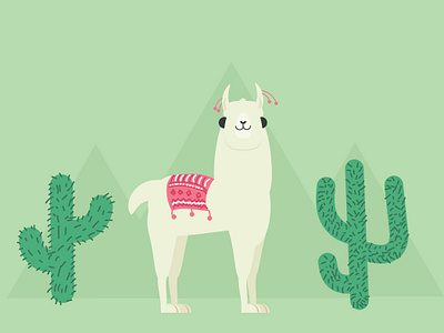 Llama design illustration vector