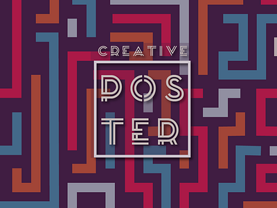 Creatrive Poster design illustration impresion impression vector