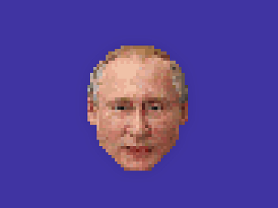 Putin - Pixel Art caricature character drawing game game design illustration pixel art politics poster putin russia