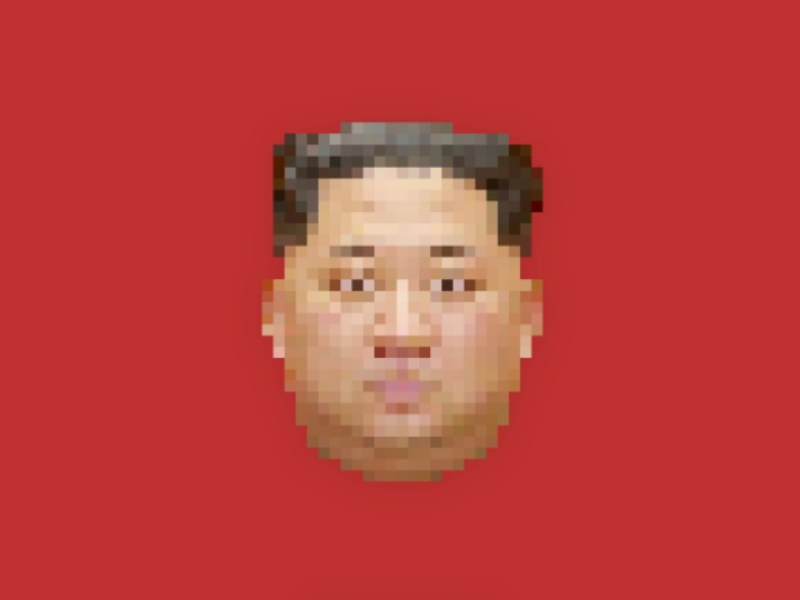 Kim Jong-un pixel art.