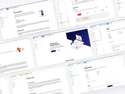 Chameleon Design System - Documentation Website design systems design tokens documentation product design ui ux website design