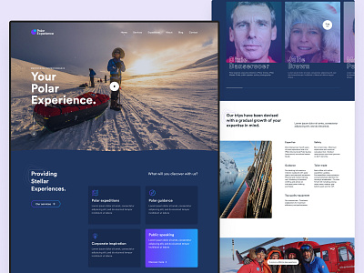 Polar Experience - Website animation brand design branding gsap logo typography ui ux visual design web web design website