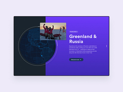 Polar Experience - Expedition Slide branding typography ui ux webdesign website