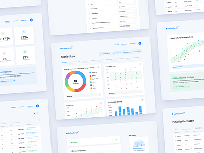 Statistics and Employee Management app charts dashboard data design flat graphs list minimal saas statistics ui ux web