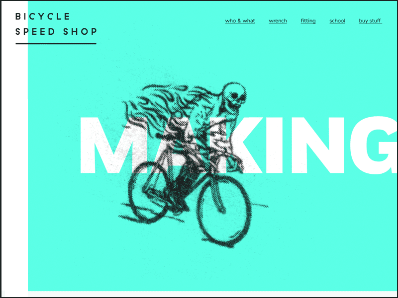 BSS WEB cycling design illustration rwd type web