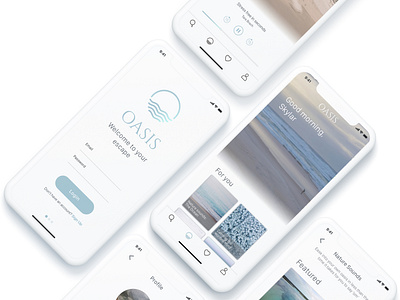 OASIS | UX UI Design | Native iOS Meditation app