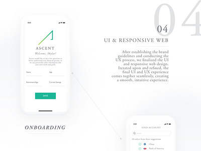 ASCENT | UX UI Design | Mobile-first Personal Finance App app branding mobile app mobile app design mobile design mobile first mobile ui typography ui ux