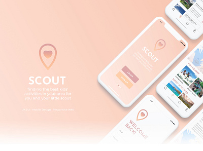 SCOUT | UX UI Mobile-first Geolocation App app branding mobile app design mobile design mobile first mobile ui typography ui ux uxui