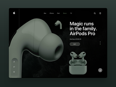 iOS Airpods Pro - Landing Page