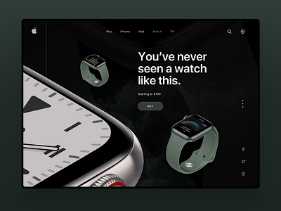 iOS iWatch - Landing Page