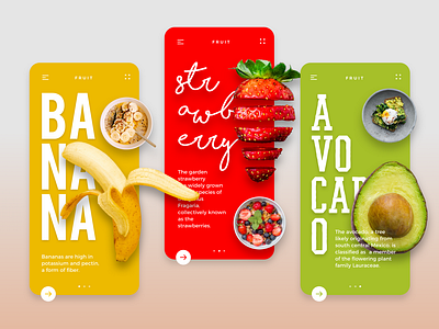 Online Fruits Mobile App UX UI Design