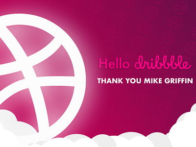 Welcome Dribbble first shot illustration welcome