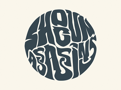 Shogun Assassins Logo lettering logo mark psychedelic