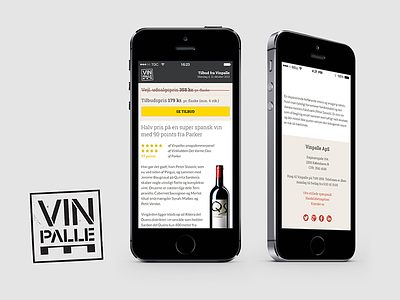 Vinpalle.dk mobile branding design identity responsive webdesign