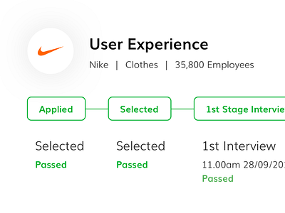 Timeline - track everything business designer developer interview job offer sketch stages time timeline ui ux