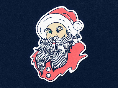 Santa Claus Portrait christmas holiday merrychristmas portrait santa santaclaus season vector winter