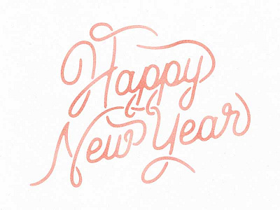 HAPPY NEW YEAR! handlettering illustration type typography vector