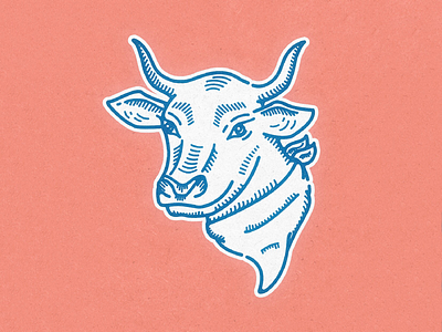Cow Illustration cow farm illustration monoline
