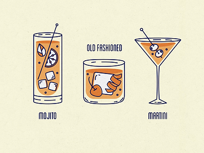 Cocktail Concotions cocktail cocktails icon illustration