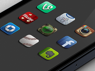 ZTII 3rd Party Icons chase evernote facebook find my iphone flixster instagram mlb reddit vine