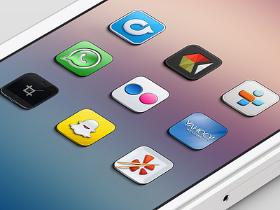 ZTII 3rd party2 apple flickr icons ios rdio snapchat whatsapp yahoo weather yelp