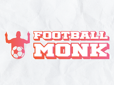 Football Monk art brand branding character clean design flat icon identity illustration illustrator lettering logo minimal type typography vector web