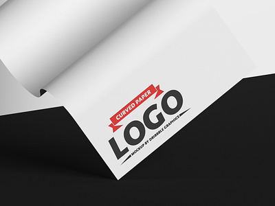 Free Curved Paper Logo Mockup branding download font free free mockup freebie identity logo logo design logo mockup logo mockup free mock up mockup mockup free mockup psd mockups print psd stationery template