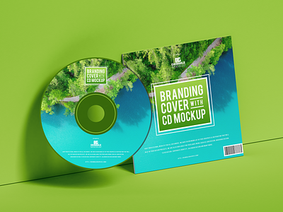 Free Branding Cover With CD Mockup