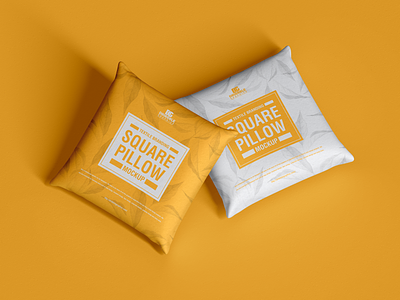 Free Branding Square Pillow Mockup