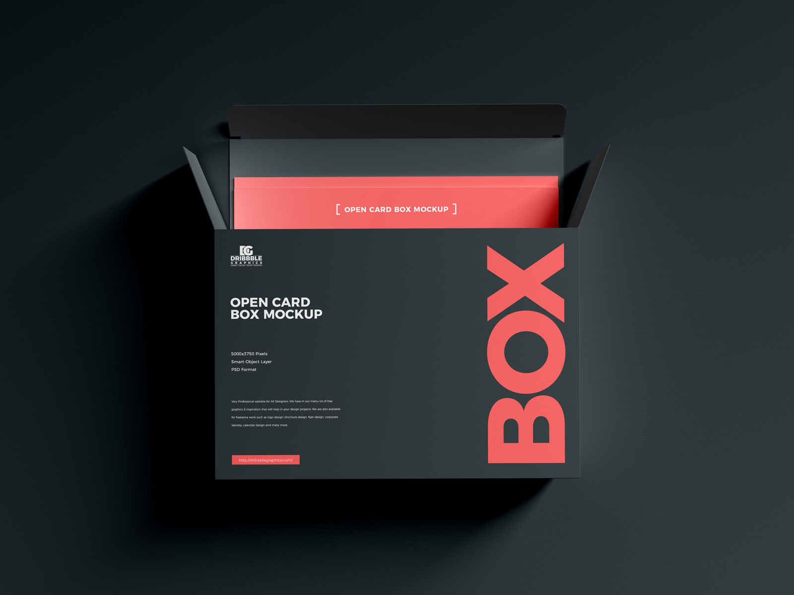 Download Free Open Card Box Mockup by Jessica Elle on Dribbble
