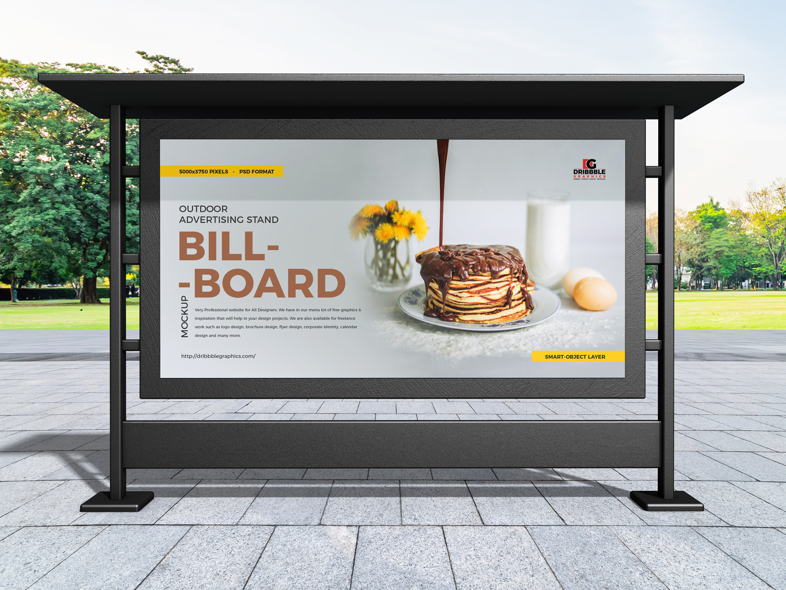 Free Outdoor Advertising Stand Billboard Mockup by Jessica Elle on Dribbble