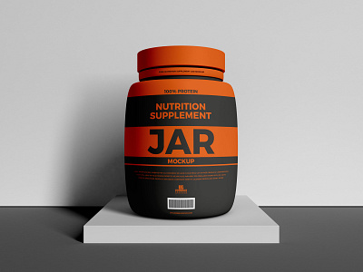 Download Nutrition Jar Mockup Designs Themes Templates And Downloadable Graphic Elements On Dribbble PSD Mockup Templates
