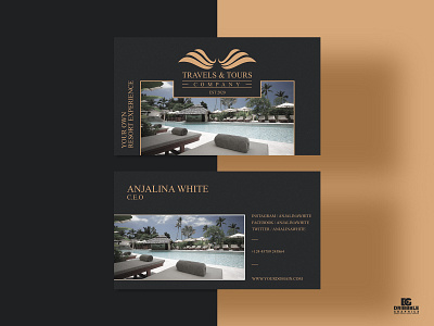 Free Travels & Tours Business Card Design business card business card design business cards businesscard design download free free template freebie freebies graphic design print print design template templates tours business card travel business card