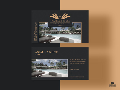 Free Travels & Tours Business Card Design