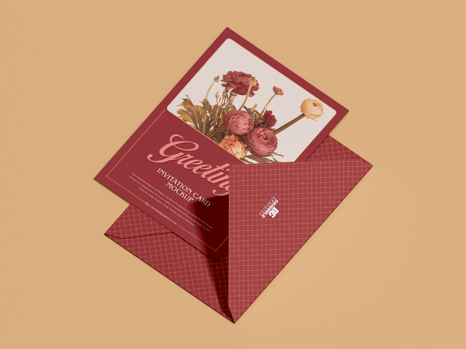 Download Free 5x7 Greeting Invitation Card Mockup By Jessica Elle On Dribbble