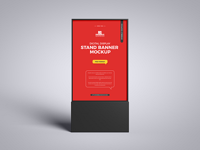 Free Digital Display Stand Banner Mockup 3d banner mockup branding digital download frame free free mockup freebie identity logo mock up mockup mockup free mockup psd mockups poster mockup psd stationery template