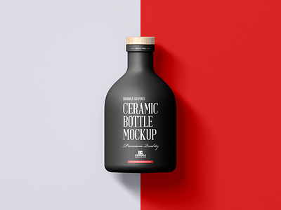 Free Ceramic Bottle Mockup bottle mockup branding download font free free mockup freebie identity logo mock up mockup mockup free mockup psd mockups print psd stationery template