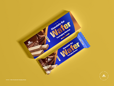 Free Wafer Chocolate Bar Packaging Mockup