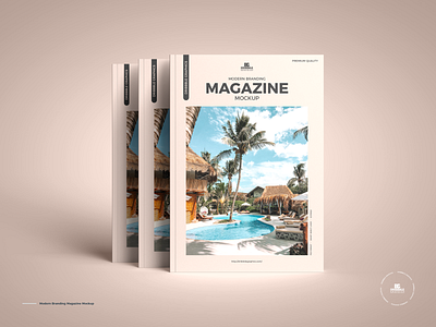 Free Modern Magazine Mockup magazine mockup