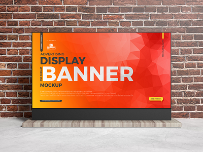 Free Display Banner Mockup banner mockup