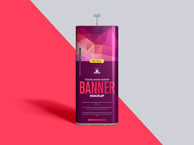 Free Trade Show Banner Mockup banner mockup