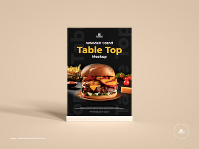 Free Table Top Mockup menu mockup