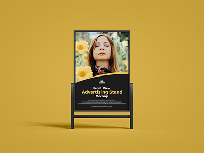 Free Advertising Stand Mockup banner mockup